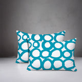 Famo 2 Sets Indoor/Outdoor Reversible Rectangular Pillow