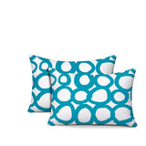 Famo 2 Sets Indoor/Outdoor Reversible Rectangular Pillow