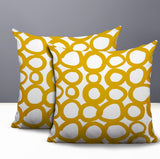 Famo 2 Sets Indoor/Outdoor Reversible Square Pillow