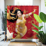 Fan Shower Curtain