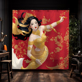 Fan Shower Curtain