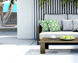 Faraji Geometric Reversible Indoor/Outdoor Square Pillow Cover