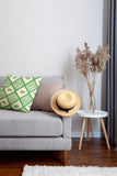 Faraji Geometric Reversible Indoor/Outdoor Square Pillow Cover