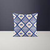 Faraji Geometric Reversible Indoor/Outdoor Square Pillow Cover