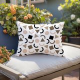 Fazzal Abstract Reversible Indoor/Outdoor Lumbar Pillow