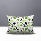 Fazzal Abstract Reversible Indoor/Outdoor Lumbar Pillow