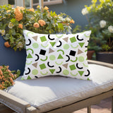 Fazzal Abstract Reversible Indoor/Outdoor Lumbar Pillow