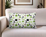 Fazzal Abstract Reversible Indoor/Outdoor Lumbar Pillow