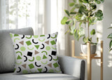 Fazzal Abstract Reversible Indoor/Outdoor Lumbar Pillow