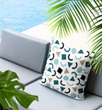 Fazzal Abstract Reversible Indoor/Outdoor Square Pillow