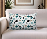 Fazzal Abstract Reversible Indoor/Outdoor Lumbar Pillow