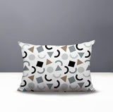 Fazzal Abstract Reversible Indoor/Outdoor Lumbar Pillow