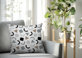 Fazzal Abstract Reversible Indoor/Outdoor Square Pillow