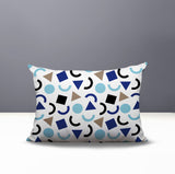 Fazzal Abstract Reversible Indoor/Outdoor Lumbar Pillow