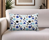 Fazzal Abstract Reversible Indoor/Outdoor Lumbar Pillow