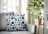 Fazzal Abstract Reversible Indoor/Outdoor Lumbar Pillow