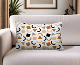 Fazzal Abstract Reversible Indoor/Outdoor Lumbar Pillow