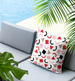 Fazzal Abstract Reversible Indoor/Outdoor Lumbar Pillow