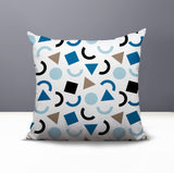 Fazzal Abstract Reversible Indoor/Outdoor Square Pillow