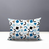 Fazzal Abstract Reversible Indoor/Outdoor Lumbar Pillow