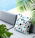 Fazzal Abstract Reversible Indoor/Outdoor Square Pillow