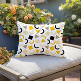 Fazzal Abstract Reversible Indoor/Outdoor Lumbar Pillow