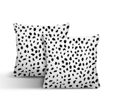 Feng Abstract Reversible Indoor/Outdoor Square Pillow