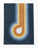 Feremo low pile chair mat in Blue