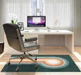 Feremo low pile chair mat in Emerald