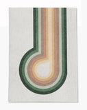Feremo low pile chair mat in Green