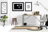 Feremo low pile chair mat in Green