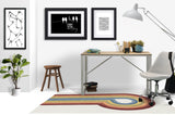 Feremo low pile chair mat in Rust