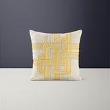 Ferna Abstract Reversible Indoor/Outdoor Square Pillow Cover