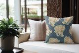 Dama Tiger Faux Suede Square Indoor Pillow in Noon Tide - Size 18x18