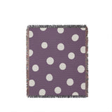 Akon Hand Woven Throw Blanket in Purple, full view
