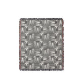 Hami Cotton Throw Blanket in Gray, full view