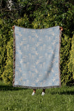 Hami Cotton Throw Blanket in Sky, outdoors
