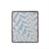 Kafi Abstract Cotton Throw Blanket in Sky, full view