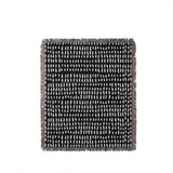 Kola Abstract Print Cotton Throw Blanket in Black, full view
