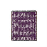 Kola Abstract Print Cotton Throw Blanket in Purple, full view