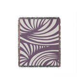 Konga Hand Woven Throw Blanket in Purple, full view