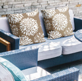 Fiesta Floral Reversible Indoor/Outdoor Square Pillow
