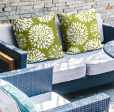 Fiesta Floral Reversible Indoor/Outdoor Square Pillow