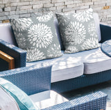 Fiesta Floral Reversible Indoor/Outdoor Square Pillow