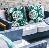Fiesta Floral Reversible Indoor/Outdoor Square Pillow