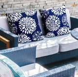 Fiesta Floral Reversible Indoor/Outdoor Square Pillow