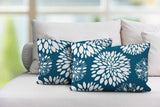 Fiesta Floral Reversible Indoor/Outdoor Rectangular Pillow