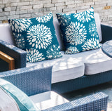 Fiesta Floral Reversible Indoor/Outdoor Square Pillow