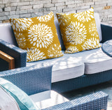 Fiesta Floral Reversible Indoor/Outdoor Square Pillow