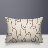 Fina Abstract Reversible Indoor/Outdoor Rectangle Pillow